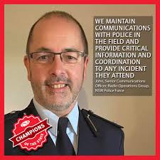 John is a Senior Communications Officer with the Radio Operations Group,  NSW Police Force where he has worked for 29 years. John says, “A factor of  the Radio Operations Group aka “VKG”