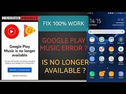 Tanpa adanya aplikasi google play store ini, dipastikan anda akan mengalami kesulitan untuk melakukan instal atau download aplikasi android. Cara Mengatasi Google Play Music Is No Longer Available 100 Work Dikmediatech Project How To Fix Youtube