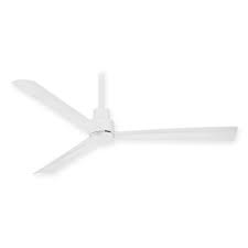 Is a ceiling fan without lighting worth it? 44 Inch Minka Aire Simple Flat White Ceiling Fan Without Light F786 Whf Destination Lighting