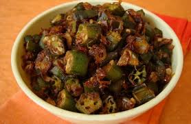 Okra Fry Recipe Andhra Style Recipe Bhindi Fry Recipe Okra Recipes Okra Fries Vegetarian Recipes