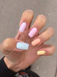 Unique ideas of pastel nails. Nails Beauty And Pastel Image Short Acrylic Nails Designs Short Acrylic Nails Dream Nails