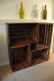 Wooden Crate Bookcase Bookcase Diy Crate Bookcase Diy Furniture