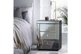 With the lowest prices online, cheap. Artiss Bedside Table Mirrored Glass Presia Collection Smoky Grey Matt Blatt