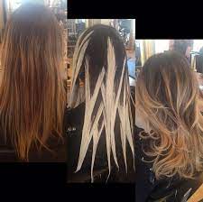 Choosing a technique of having the ombre highlights darker and finishing with lighter curls is a wise idea. Hairpainting Balayage I Love This Technique Hair Color Techniques Balayage Hair Hair Painting