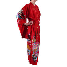 Escuela de reiki japonés tradicional, barcelona, spain. Kimono Rojo Tradicional Japones Para Mujer Utaojo Poemas Y Princesas Brillantes