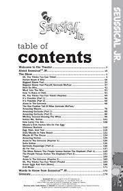 Seuss books appear in the show, including the grinch. Seussical Jr Perusal Actor S Script By Mtieurope Issuu