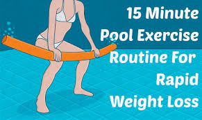 15 minute pool workout for rapid weight