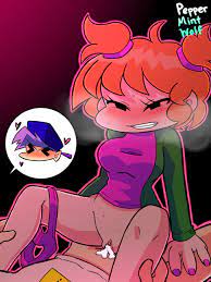 1boy 1girls big breasts blush blushing bottomless boyfriend  (friday night funkin) breasts cap clenched teeth creampie cum cum in pussy  cum inside d-side boyfriend d-side girlfriend female freckles friday