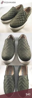 Steve Madden Olive Green Quilted Sneakers Steve Madden Shoes Sneakers Steve Madden Sneakers Clothes Design