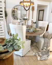 Alice Slipcovered Dining Chair Arhaus Farm House Living Room Home Decor Dining Room Design