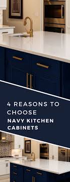 navy cabinet kitchen trend