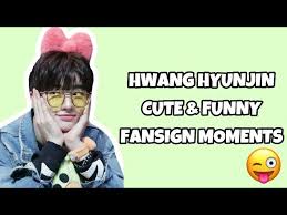 During the broadcast, hyunjin talked about his experience as an mc on music core. he shared, i was so nervous during the recent episode of 'music core.' Stray Kids Hwang Hyunjin Cute Funny Fansign Moments Youtube