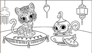Cool colors are not ove. Get This Shimmer And Shine Coloring Pages For Girls Ujk3