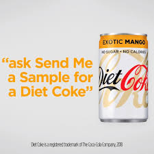 Diet Coke Send Me A Sample Diet Coke Exotic Mango Facebook