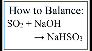 Data last reviewed in june, 1961. How To Balance So2 Naoh Nahso3 Sulfur Dioxide Sodium Hydroxide Youtube