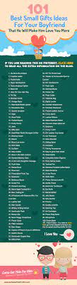 Best best gifts for boyfriend in 2021 curated by gift experts. 101 Awesome Small Gifts For Boyfriend Infographic Christmascrafts Forboyfriend Small Gifts For Boyfriend Small Gifts Boyfriend Gifts