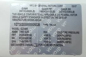 Better Than Auto Data Labels Gm Vin Label Labels Tyre Size Motor Safety