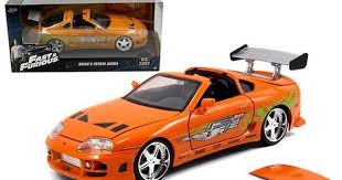 Brians Toyota Supra Orange Fast Furious 1 24 Scale Diecast Car Model By Jada 97168 New Package Toyota Supra Car Model Diecast Model Cars