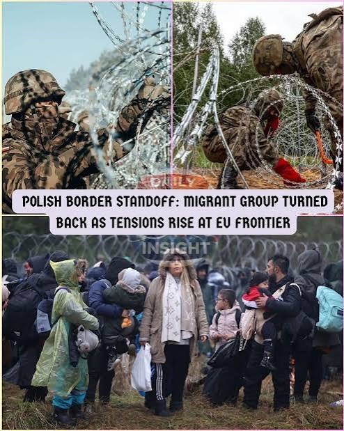 Polish border standoff as migrant group turned back at EU frontier