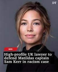 A “rising star” in the UK legal profession, Grace Forbes will represent  Matildas captain Sam Kerr as she flights allegations she racially abused a  police officer.⁠ ⁠ Read the full story at