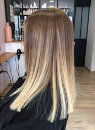 Woman with blonde ombre curled hair. Best Nails Long Square Blondes 19 Ideas Balayage Straight Hair Blonde Hair Color Hair Styles