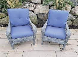 Patio folding chairs (6) patio loveseats (13) patio ottomans (2) patio rocking chairs (5) patio sectionals (6) patio sofas (8) fabric color. Backyard Creations Portage Peak Deep Seating Patio Chair Set 2 Pack At Menards