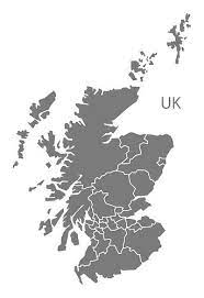 Scotland map blank map scottish parliament, scotland, gray and black illustration png clipart. Scotland Map With Regions Grey Clipart Image