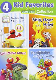 Kostenlose lieferung für viele artikel! Amazon Com Sesame Street 4 Kid Favorites Collection Families Mail Bath Time Sing Hoot Howl Let S Make Music The Alphabet Jungle Game Dvd Bill Irwin Michael Jeter Movies Tv