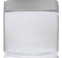 650ml Clear PET Straight Cylindrical Jar & 100mm I.H.S. Lid
