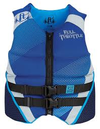 Full Throttle Neoprene Flex Zone Life Jacket Blue