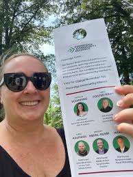 Learning about local town council and school board candidates?