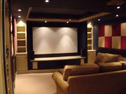 Check spelling or type a new query. Home Theater With Sectional Home Theater Rooms Home Theater Design Small Home Theaters