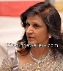 Veena Modi in Diamond Necklace