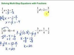 We did not find results for: Lesson 7 3 Solving Multi Step Equations With Fractions Youtube