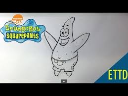 Begin by drawing a large, curved square. How To Draw Patrick Fron Spongebob Squarepants Easy Things To Draw Youtube