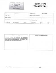 Submittal Transmittal Form 5 99 Download Now