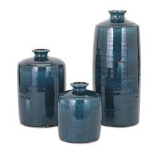 Blue Trumpet Table Vase Blue Vase Teal Vase Vases Decor