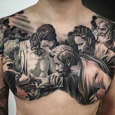 Black And Grey Chest Tattoo Men 101 Best Chest Tattoos For Men Cool Ideas Designs 2020 Guide Chest Tattoo Men Cool Chest Tattoos Holy Tattoos