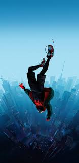 Into the spider verse, 5k>. Wallpaper Spider Man Into The Spider Verse Spider Man Miles Morales Movies City Falling Vertical 1440x2960 Pp12016 1911309 Hd Wallpapers Wallhere