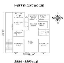 35 X38 9 West Facing 3bhk House Plan As Per Vastu Shastra Autocad Dwg File Details Cadbull In 2021 West Facing House 2bhk House Plan Indian House Plans
