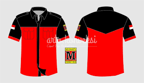 Download Template Vector Desain Kemeja Seragam Teknik Format Corel Draw Di 2020 Kemeja Kaos T Shirt