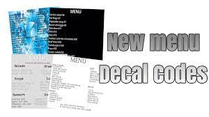 Roblox apk para hilesi android oyun club. Roblox Bloxburg New Menu Decal Id S Youtube Cafe Menu Design Cafe Sign Bloxburg Decals Codes