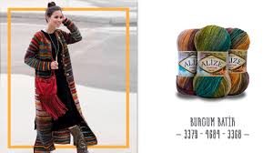 3 Farkli Batik Iplikle Uzun Hirka Long Cardigan With 3 Different Color Of Batik Yarns Youtube Hirkalar Batik Vogue Knitting