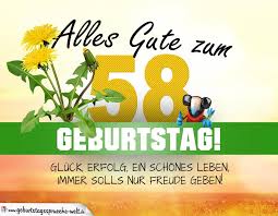 58 Geburtstag Geburtstagskarte Alles Gute Mit Schonem Spruch Geburtstagsspruche Welt