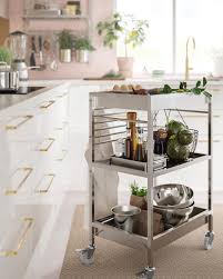 La Desserte Un Espace De Rangement Supplementaire Ideal Et Pratique Dans Votre Cuisine Kungsfors Desserte 129 Kitchen Cart Kitchen Furniture Kitchen Interior