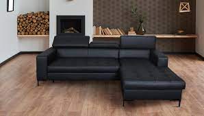 Hergestellt in der eu nach den eu richtlinien. Ecksofa Xl Ricoii P Rechts Mit Schlaffunktion Schwarz Sofas Zum Halben Preis