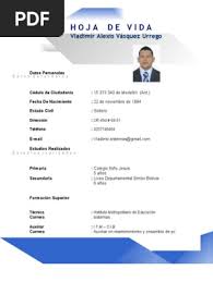Hoja de Vida Vladimir Vasquez