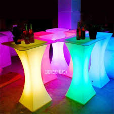 Xc 018 European Led Light Bar Table Rechargeable Led Illuminated Table Waterproof Lighted Up Coffee Table Bar Ktv Part Cocktail Tables Light Table Bar Lighting
