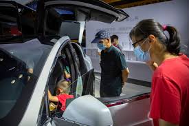 The automotive industry in china has been the largest in the world measured by automobile unit production since 2008. China Auto Show Forging Ahead Under Anti Virus Controls Ceo China Visitors Polestar Communist Party The Independent