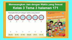 Pengukuran (materi sd kelas 3). Cara Mudah Membaca Jam Analog Kelas 3 Tema 3 Benda Di Sekitarku Hal 172 Matematika Kelas 3 Sd Youtube
